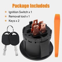 Ignition Switch with 2 Keys Compatible with 1023E 1025R 1026R 2025R 2026R 3025E