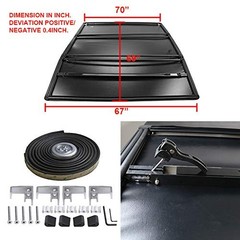 Fits 09-21 5’8″/ 5.7’/ 68″ Short Bed Trifold Tonneau Cover