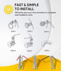 Upgraded Hydraulic Cylinder Seal Installation Kit – Quick Access & Simple Design