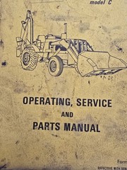 Bucyrus-Erie Dynahoe Model C Operating Service Parts Manual Vintage M3 Book