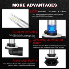 2 6000K BRIGHT LED bulbs For John Deere Tractor 4720, 2320, 2520, 2720, 3033R US
