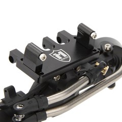 MEUS RACING Nylon SCX24 Axles with Isokinetic 3-Section Front and Rear, Black