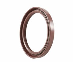 EAI 65x88x7mm FPM/FKM Oil Shaft Rotary Seal w/ Stainless Steel Spring Dbl Lip
