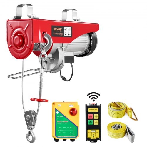 2200 lbs Wireless Attic Lift, 1600W 110V Electric Hoist with Wireless Remote Con