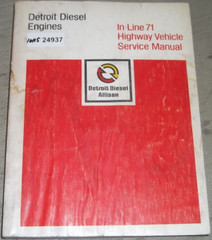 DETROIT DIESEL IN-LINE 71 271 371 471 671 ENGINE SERVICE REPAIR MANUAL 6SE250