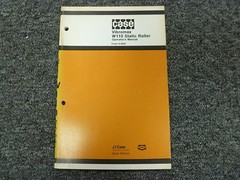 J I Case W110 Vibromax Static Roller Owner Operator Maintenance Manual 9-6601