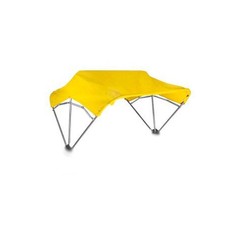 3-Bow Tractor Canopy With Frame Fender Mount 48″ – Yellow Fits Over Most ROPS