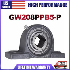GW208PPB5-P FAST SHIPPING 1-1/8″ Square Disc Harrow Pillow Block Bearing Tufline