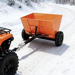 71Gal Towable Sand & Gravel Spreader 882lb Capacity ATV UTV|Towed 2″ Coupler 39″
