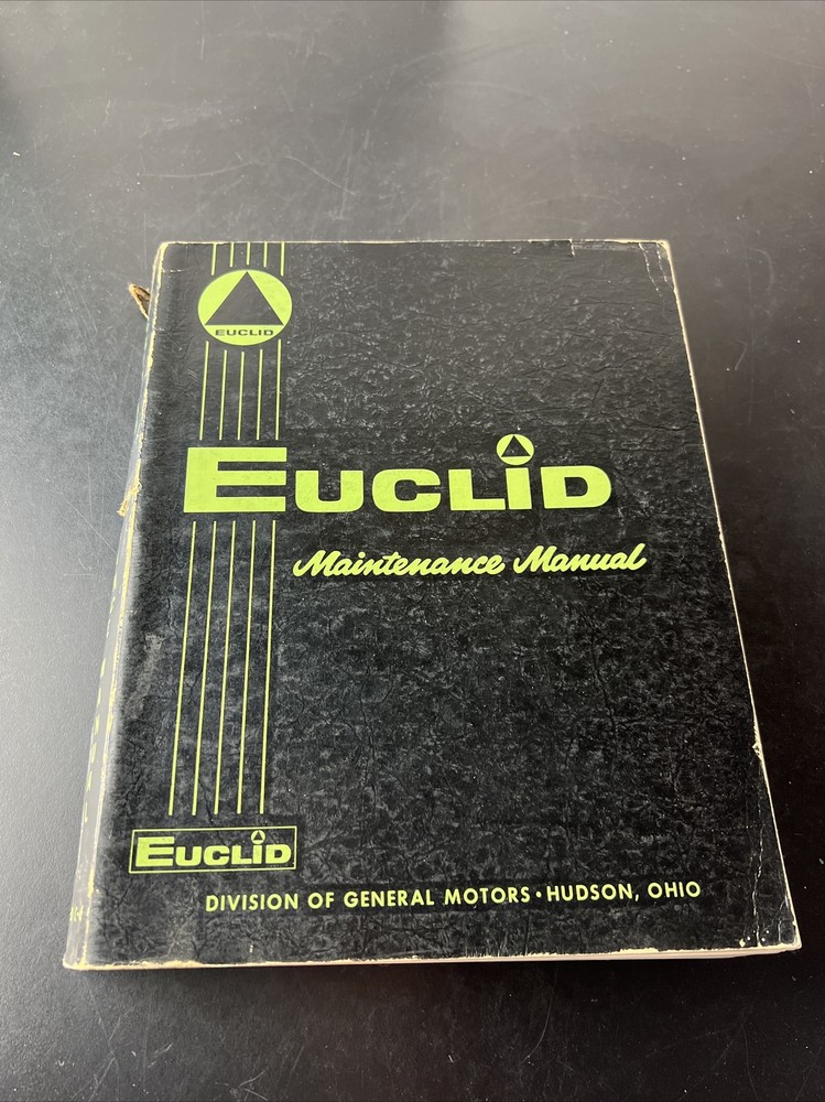 1966 Euclid Maintenance Manual (for General Motors Series 82-30/C-6