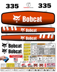 Fits Bobcat 335 Mini Excavator Decal Kit – 3M Vinyl – Free Shipping