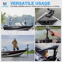Trolling Motor Plug and Receptacle, Copper 2 Wire 8 Gauge 12V-24V Minn Kota Boat