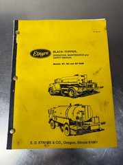 OEM Etnyre Black Topper BT BX BT/SAM Operators & Maintenance Manual