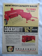 1962 Cockshutt 62-T Baler Print AD 1959 Print Color Advertisement Large 15×10.5″