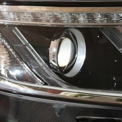 2014-2015 KIA Sorento Halogen Headlight LED DRL Black Housing Clear Lens RH