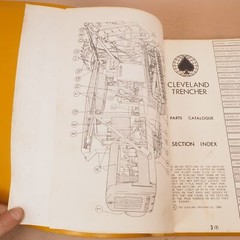 Cleveland Trencher Model 400W Parts Instruction Book Manual
