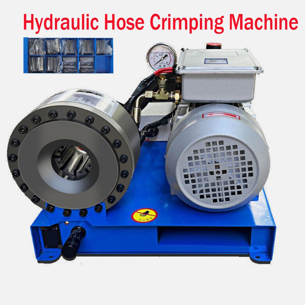 110V/220V Electric Hydraulic Hose Crimping Machine Hose Pipe Crimper 2.2KW