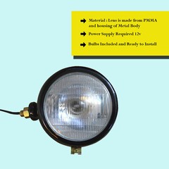 12V Massey Ferguson Tractor Lights David Brown Headlight Black Color 35 65 765