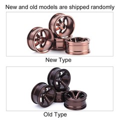 Tbest Rc Wheel Hubs Durable Aluminum Alloy 1/10 Scale Drift Car Parts 4Pcs