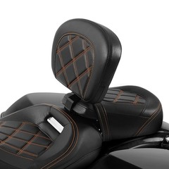 Rider Backrest Pad For Touring Street Glide Road Glide Electra Glide 2009-2023