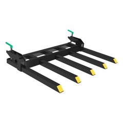 Clamp On Debris Forks 48″ Bucket, 2500 lbs Capacity Heavy Duty Clamp On Palle…