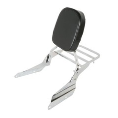Passenger Pad Chrome Backrest Sissy Bar Luggage Rack for Magna VF750 1994-2003
