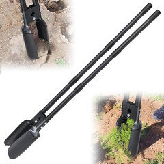 Post Hole Digger Tool, Heavy Duty Post Hole Digger with 55 Inch Handle, Dual Sha