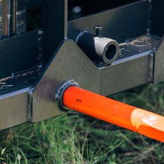 Titan Attachments HD Skid Steer Hay Frame Attachment, Three 39″ Hay Spears