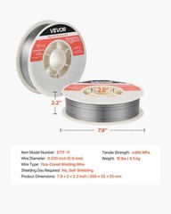 Flux Core MIG Welding Wire, E71T-11 0.035-inch 10 LBS, Gasless Mild Steel Weldin