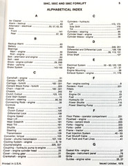 Case 584C 585C 586C Forklift Manual Parts Catalog Operators Owners Set Book