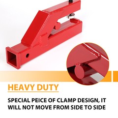 Upgraded Clamp On Trailer Hitch Ball Mount Receiver For Bobcat Tractor Bucket