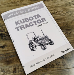 Kubota B2150 B2150E B2150D Tractor Operators Manual Owners Book Maintenance