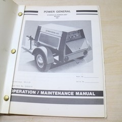 GENERAL HYDRAULIC POWER UNIT 300 Operation Maintenance Manual HPU Guide book