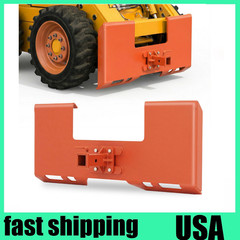 3/8″ Thick Skid Steer Mount Plate Quick Attach W/ 2″ Removable Hitch Orange US
