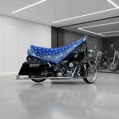 THIGHBRUSH® – AZUL – Water Repellent Motorcycle Cover and Sunshade