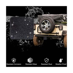 Bling Trailer Hitch Cover with Black for Any 2″ Receivers – Rub… FAST USA SHIP