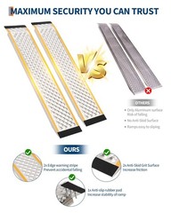 800 Lbs Weight Limit Spec Applies To Loading Ramps, 4FT Two-Pack Aluminum Shed R