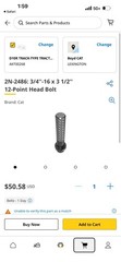 Caterpillar 2N-2486 12 Point 3/4-16 X 3-1/2