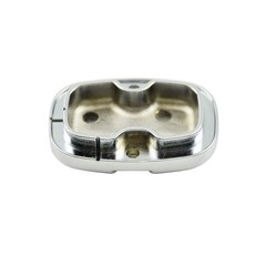 Chrome Rear Brake Master Cylinder Cover For Harley Touring Road King FLHR Str…