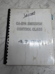 CA-EPA EMISSION CONTROL CLASS 4.3 L GM CATERPILLAR LIFT TRUCK TECHNICIAN PROGRAM