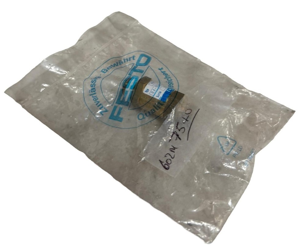 Festo 11689 Brass Check Valve 5.8-174 PSI
