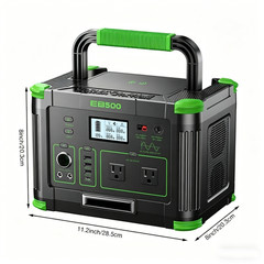 EBL 500W 519Wh Lithium-ion Battery Power Station Portable Solar Generator RV