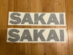 Sakai Decal Kit 18” (Set Of 2) Black Roller Replacement Stickers Equipment