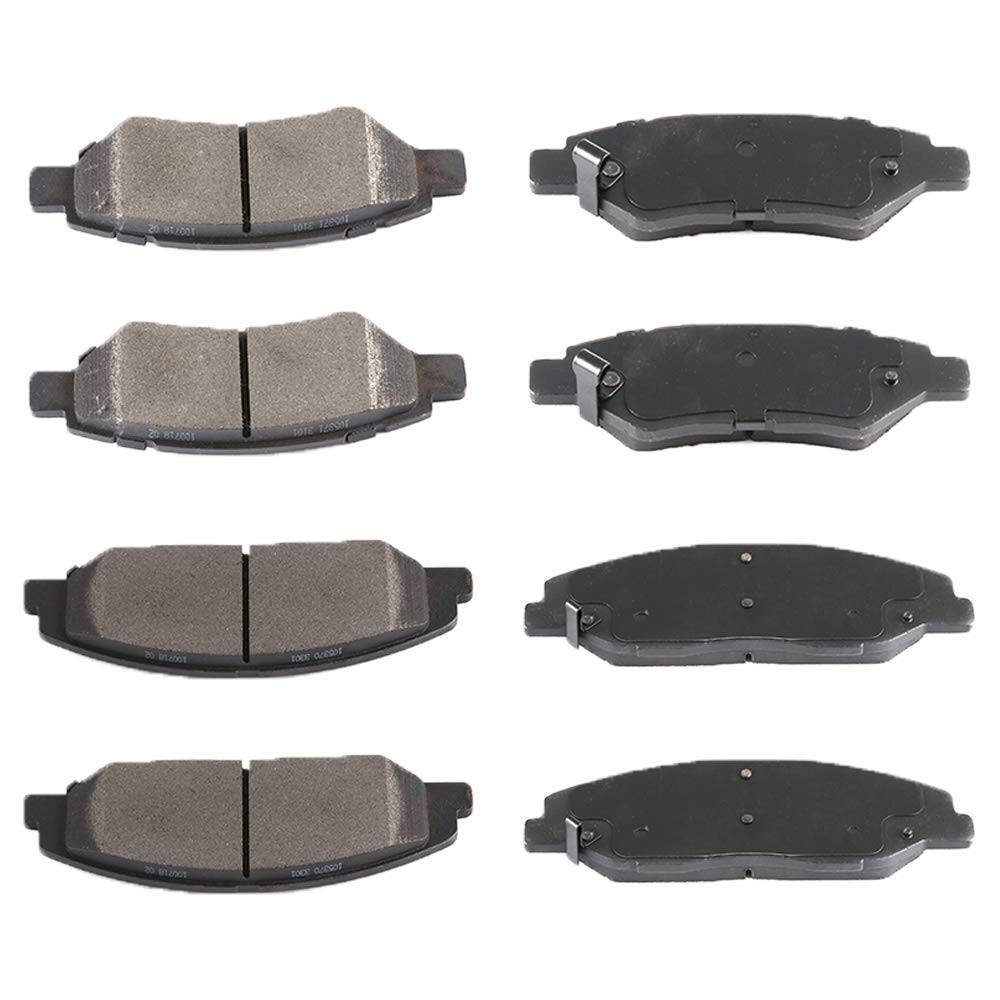 Ceramic Brake Pads Front Rear for 2008-2014 Cadillac CTS