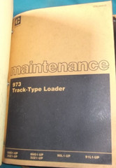 CAT CATERPILLAR 973 TRACK TYPE LOADER DOZER SERVICE SHOP REPAIR MANUAL