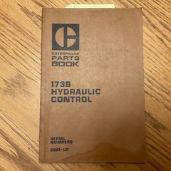 CAT Caterpillar 173B PARTS BOOK LIST MANUAL D7G TRACTOR HYDRAULIC CONTROL sn 28A