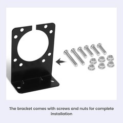 7 Way RV Blade Trailer Socket Mounting Bracket, Metal Mounting Bracket for Gener