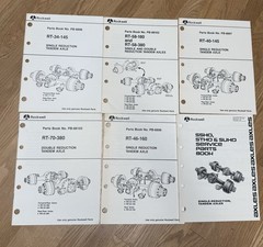 BIG Lot Rockwell Spicer Eaton Heavy Truck Axle Service Parts Manuals 30 Books