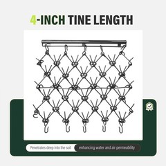 4 X 4FT Drag Harrow Tines For ATV UTVs Leveling Grading Lawn Tractors Heavy Duty