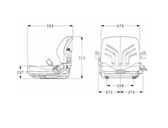 Tennant 377070, SEAT – VINYL, MGS20